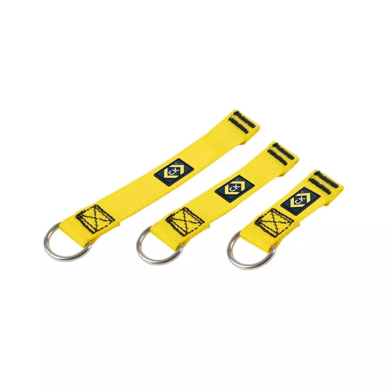 C.K Tools T8004 conjunto de cabo de segurança para ferramentas com anel em D 100/150/200 mm, pack de 3