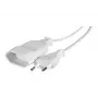 CUC Exertis Connect 573722 cabo de extensão para interior, 1 tomada AC, 1,8 m, branco