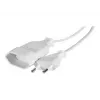 CUC Exertis Connect 573722 cabo de extensão para interior, 1 tomada AC, 1,8 m, branco