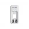 Philips SCB2070NB/00 carregador de pilhas com 2x pilhas recarregáveis AA 700 mAh