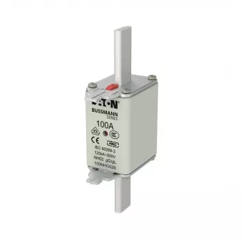 Eaton 100NHG02B fusível NH D02 100 A 500 V gG com indicador mecânico, pack de 3