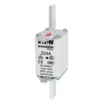 Eaton 100NHG02B fusível NH D02 100 A 500 V gG com indicador mecânico, pack de 3