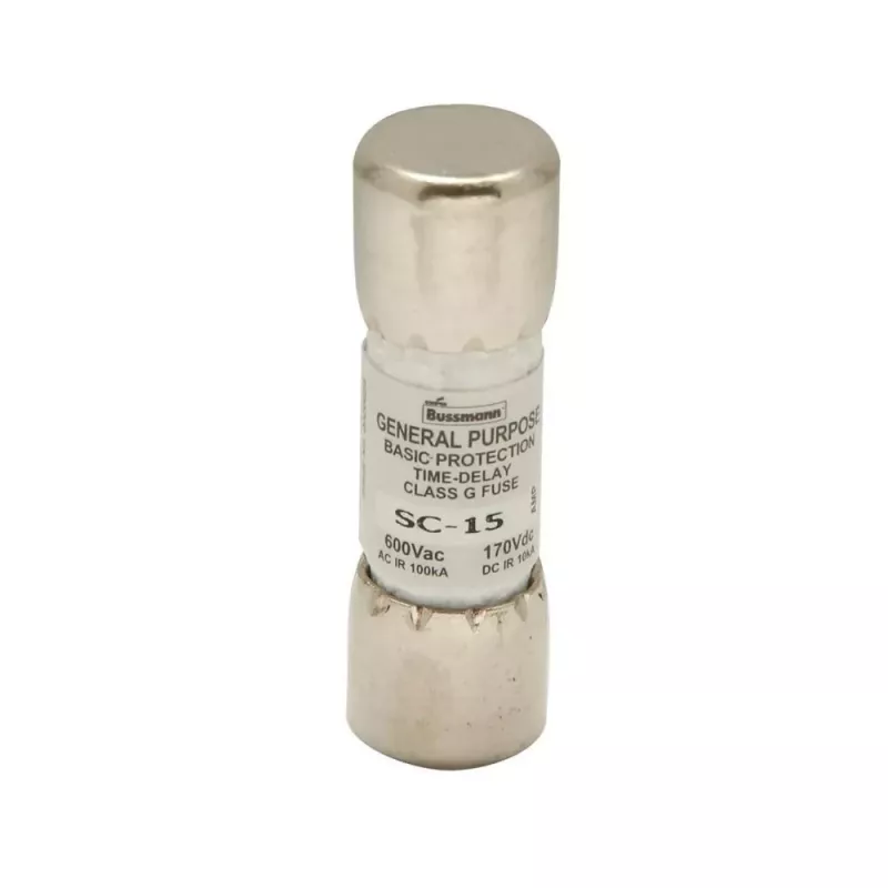 Eaton BK/SC-15 Bussmann SC fusível classe G 15 A 600 V AC 170 V DC fusível de cartucho rápido