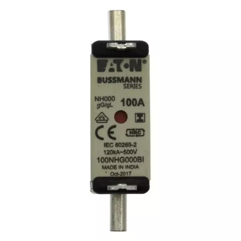 Eaton 80NHG000BI cartucho fusível NH 80 A 500 V AC tamanho 000 com indicador mecânico, pack de 3