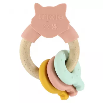 Mordedor de madeira e silicone Trixie, gato, a partir dos 0 meses