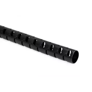 HellermannTyton HWPAV025-PA6V0-BK (25) tubo ondulado fendido, poliamida 6, preto, 25 m 161-63401