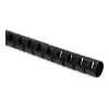 HellermannTyton HWPP25/2-BK tubo ondulado fendido, 25 mm de diâmetro nominal, preto, 25 m de comprimento
