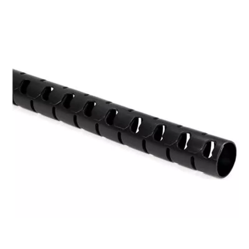 HellermannTyton HWPP25/2-BK tubo ondulado fendido, 25 mm de diâmetro nominal, preto, 25 m de comprimento
