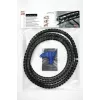 HellermannTyton HWPP25/2-BK tubo ondulado fendido, 25 mm de diâmetro nominal, preto, 25 m de comprimento