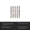 C.K T4481 DEPZML06D5 conjunto de bits Pozidriv, 6 peças, 25 mm, aço S2 com zona de torção