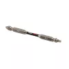 C.K Tools T4482 DEPZ2SL409D3 conjunto de 3 bits para chaves de fendas, PoziDriv PZ2, fenda SL4,0 mm & SL9,0 mm, 25 mm, sextavado de 1/4 polegadas, aço S2