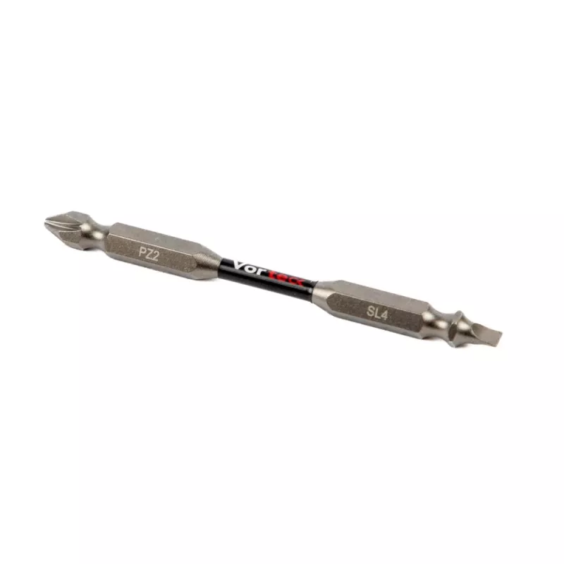 C.K Tools T4482 DEPZ2SL409D3 conjunto de 3 bits para chaves de fendas, PoziDriv PZ2, fenda SL4,0 mm & SL9,0 mm, 25 mm, sextavado de 1/4 polegadas, aço S2