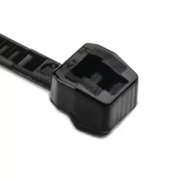 HellermannTyton série OS abraçadeiras com dentes exteriores 100 x 2,5 mm, preto, 100 unid. 118-04700