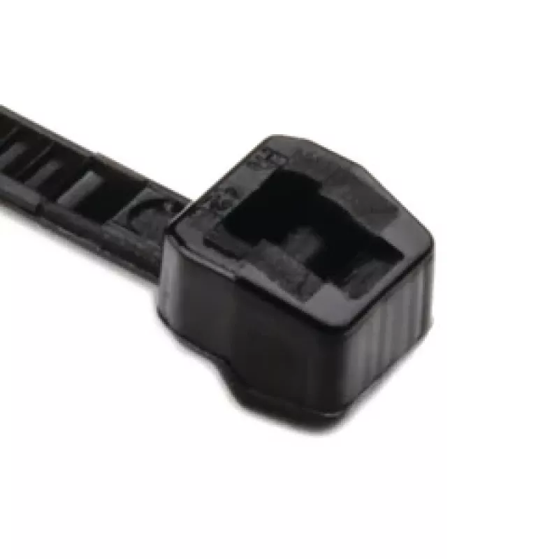 HellermannTyton série OS abraçadeiras com dentes exteriores 100 x 2,5 mm, preto, 100 unid. 118-04700
