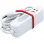 EXERTIS CONNECT extensão de corrente com 2 portas USB, branca, 1,5 m 808521