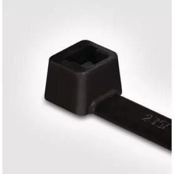 HellermannTyton T30L PA66 BK 100 abraçadeiras de cabo, pretas, 200mm x 3,6mm, pack de 100