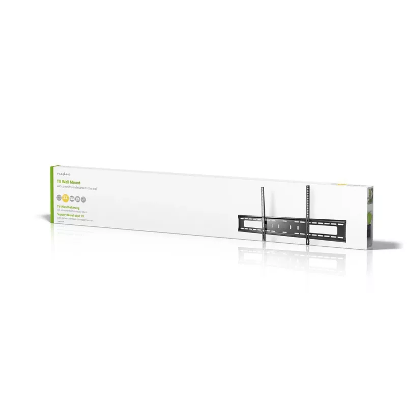 Nedis suporte de parede fixo para TV para ecrãs de 60-100 polegadas, máx. 75 kg, VESA 200x200 a 800x400, preto