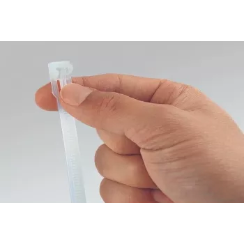 HellermannTyton REL250-NA abraçadeira de cabo reutilizável, poliamida 6.6, branca, 250 x 7,6 mm, pack de 100
