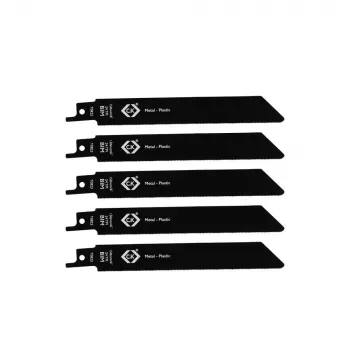 C.K Tools T0823 lâminas de serra sabre 24 TPI, 150 mm, bimetal, pack de 5