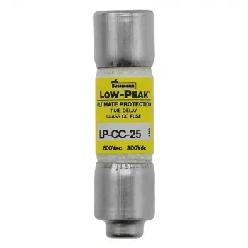 Eaton LP-CC-25 Fusível de Classe CC de Ação Retardada 25A 600V, Pack de 10