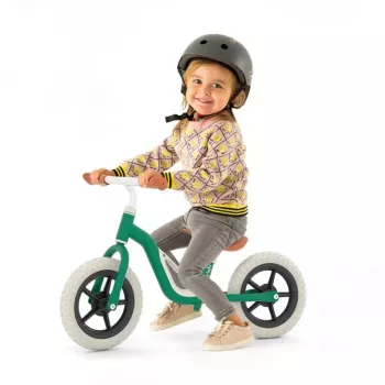 Chillafish Charlie 10 Bicicleta de Equilíbrio, Forest Green, 1,5-4 Anos