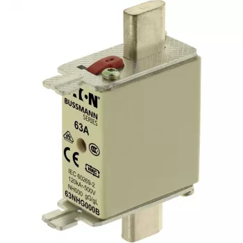 Eaton 63NHG000B Fusível NH, Tamanho 0, 63 A, 500 V AC, gG