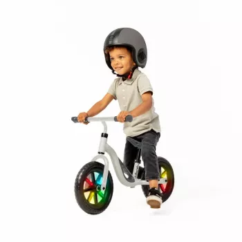 Chillafish Charlie 10 Bicicleta de Equilíbrio, Bege, com Luzes, 1,5-4 Anos