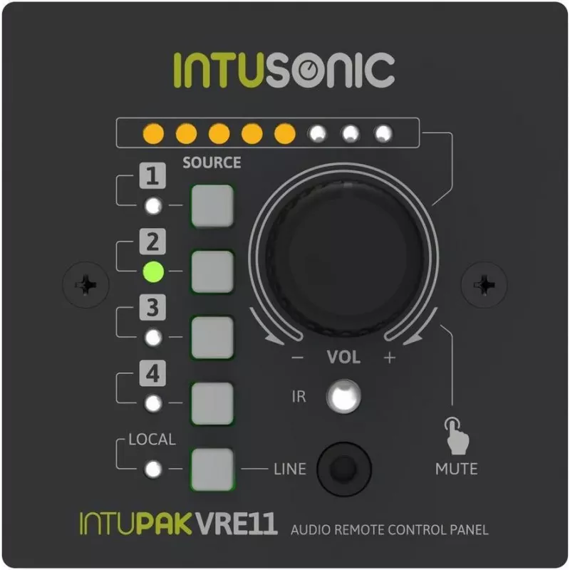 INTUSONIC VRE11 Painel de Controlo Remoto para Amplificador VRA1100 12604179