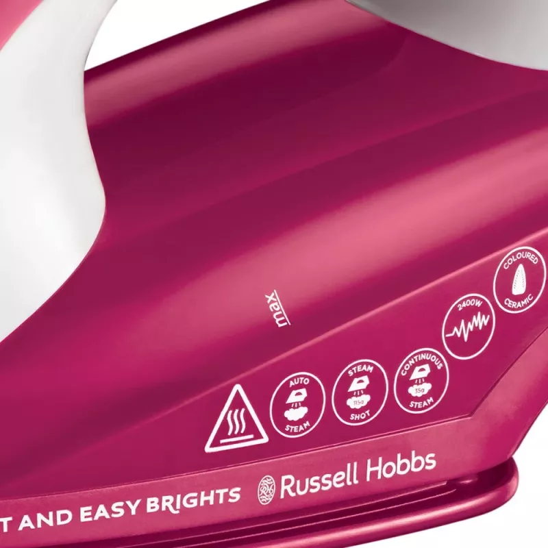 Ferro de engomar a vapor Russell Hobbs Light & Easy Pro 2400W Easy Brights Berry (26480-56)