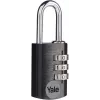 Yale YE3CB/20/121/1/BK cadeado de combinação 20 mm preto