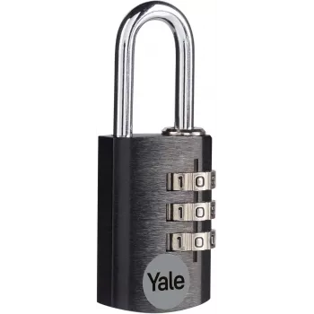 Yale YE3CB/20/121/1/BK cadeado de combinação 20 mm preto