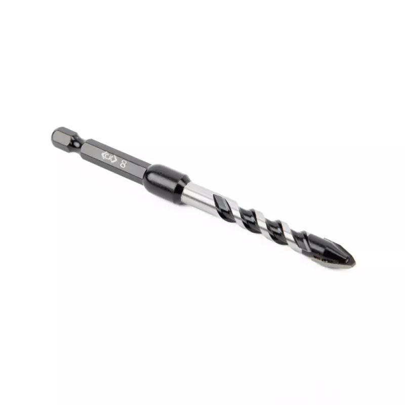 C.K Tools T3115 080 broca para betão 8 mm x 105 mm, ponta de metal duro, encabadouro sextavado