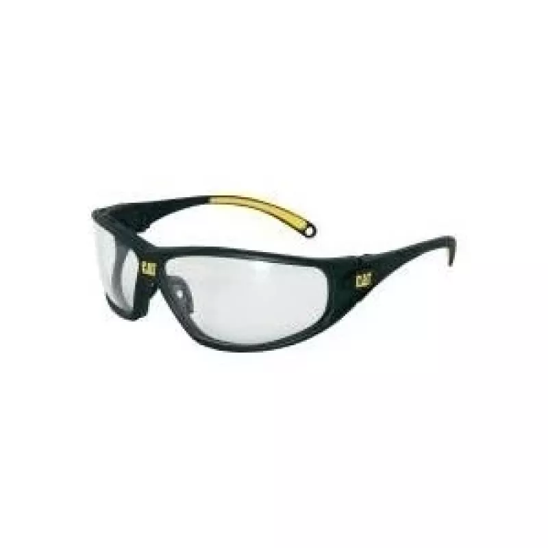 BULLITT CAT Tread 100 Óculos de Proteção Lentes Transparentes Armação Preta/Amarela TREAD100CATERPILLAR