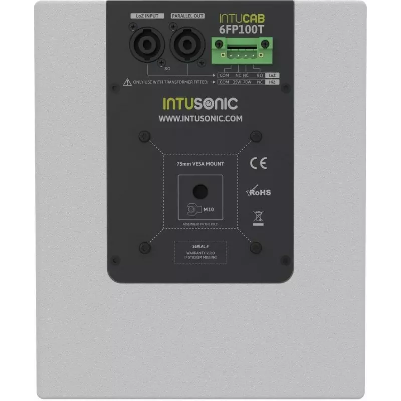INTUSONIC 6FP100T Altifalante de Teto 2 Vias 6,5