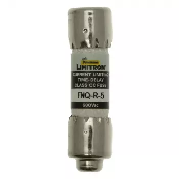 Fusível de ação retardada Eaton FNQ-R-5, 5 A, 600 V AC, Class CC, pack de 10