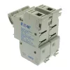 Suporte de fusível cilíndrico bipolar Eaton CH142DU, 50 A, 690 V AC, montagem em calha DIN, 14 x 51 mm