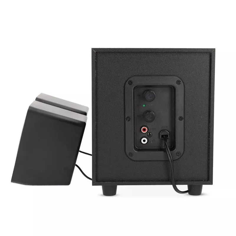 Nedis CSPR10021BK Conjunto de colunas para PC 2.1, 33 W, alimentado por USB, preto