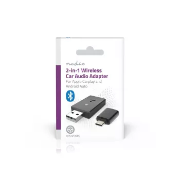 Adaptador Nedis CKAA2400BK Bluetooth 5.0 USB-A preto 10 m de alcance