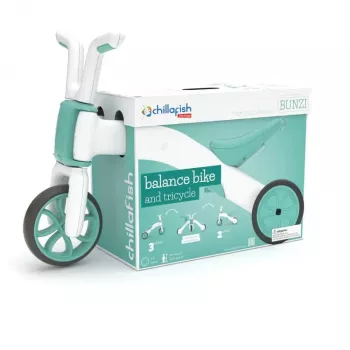 Bicicleta de equilíbrio e triciclo 2 em 1 Chillafish Bunzi - menta