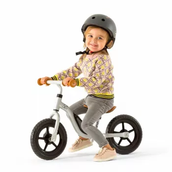 Chillafish Charlie 10 bicicleta de equilíbrio, prateado, 1,5-4 anos