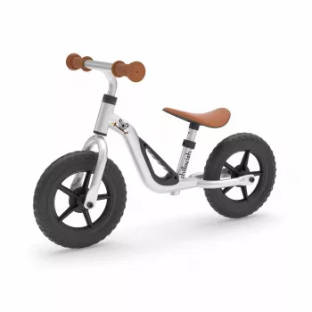Chillafish Charlie 10 bicicleta de equilíbrio, prateado, 1,5-4 anos
