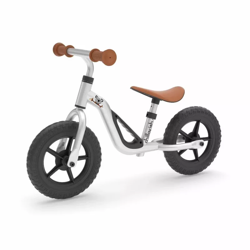 Chillafish Charlie 10 bicicleta de equilíbrio, prateado, 1,5-4 anos