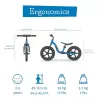 Chillafish Charlie Sport 12 bicicleta de equilíbrio, azul-marinho, 2-5 anos