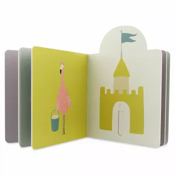 Livro de atividades macio Trixie Mr. Lion para bebés a partir de 12 meses | algodão biológico