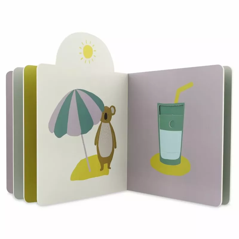 Livro de atividades macio Trixie Mr. Lion para bebés a partir de 12 meses | algodão biológico