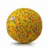 Balão de látex BUBA BLOON Bubabloon com capa de tecido, círculos amarelo