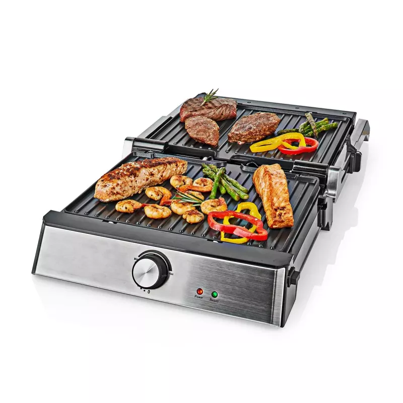 Grelhador de contacto Nedis 2000 W preto