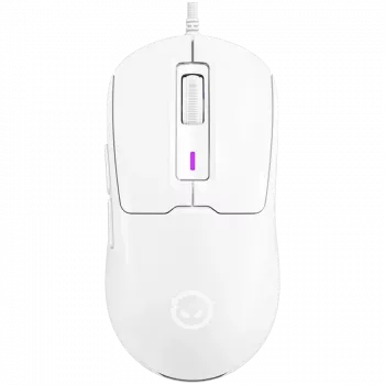 Rato gaming com fios LORGAR MSA10R, PixArt 3311, 6 botões programáveis, branco (LRG-MSA10R-WH)