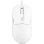 LORGAR MSA10R Rato gaming com fios, PixArt 3311, 6 botões programáveis, branco (LRG-MSA10R-WH)