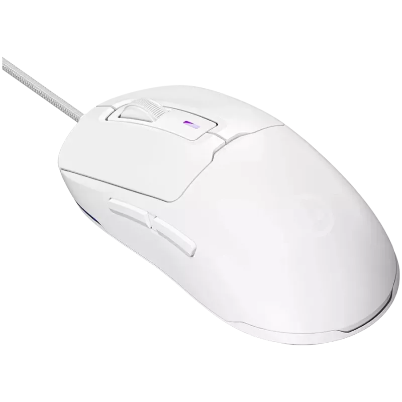 LORGAR MSA10R Rato gaming com fios, PixArt 3311, 6 botões programáveis, branco (LRG-MSA10R-WH)